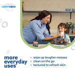 WaterWipes Sensitive+ Baby & Toddler Wipes, 3-In-1 Cleans, Cares, Protects, 99.9% Water, Textured Clean, Unscented & Hypoallergenic, 1080 Count (18 Packs)