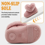 MK MATT KEELY Toddler Snow Boots for Infant Boys Girls Winter Warm Lining Boots Baby Soft Sole Anti-Slip Walking Shoes Cold Weather Outdoor Faux Fur Booties