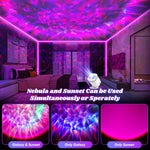 Pedica Galaxy Projector, Galaxy Projector for Bedroom, Night Light for Kids, Nebula Ceiling LED Lamp, Room Decor, with Timer and Remote, Gifts for Birthdays