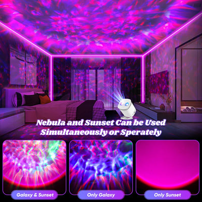 Pedica Galaxy Projector, Galaxy Projector for Bedroom, Night Light for Kids, Nebula Ceiling LED Lamp, Room Decor, with Timer and Remote, Gifts for Birthdays