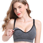 Suekaphin Nursing Bra 5pack Wireless Deep V Neck Maternity Nursing Bra Bralette Sleeping Breastfeeding with Extenders,Medium,Melange-A