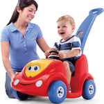 Step2 Push Around Buggy Kids Push Car, Ride On Toy, Stroller Substitute, Includes Seat Belt & Horn, Made of Durable Plastic, Max Weight 50 lbs., For Toddlers 1.5-4 Years Old, Red