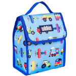 Wildkin Kids Insulated Lunch Bag – Keeps Food Hot or Cold, Easy-Clean Lining and BPA-free for Boys & Girls, Ideal for School, Travel & Daycare - Trains, Planes and Trucks