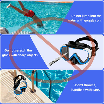 Freela Kids Swim Goggles for Girls Boys Kids 6-14 3-6 4-7 8-12 with Nose Cover, Water Pool Beach Swimming Goggles Mask for Childrens Youth Age 4 5 Tempered Glass Anti Fog Waterproof 180° Clear View