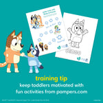 Pampers Training Pants - Easy Ups Boys & Girls Bluey - Size 3T-4T, 22 Count, Children's Potty Underwear (Packaging May Vary)