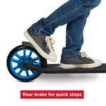 Radio Flyer Kickstart Max, Lightweight and Foldable Two-Wheel Kick Scooter Ages 8+, 220 lb Max, Large Wheels and Front Suspension for Smooth Ride