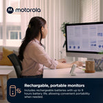 Motorola Nursery Audio Baby Monitor Dual Room HD, 1500ft Range, Night Light, 2-Way Audio, No WiFi Audio Only with Parent Unit & 2 Monitors, PIP15