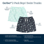 Gerber Baby Boys' Swim Trunks, Surf, 18 Months
