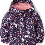 The Children's Place Baby Girls' and Toddler Heavy 3 in 1 Winter Jacket,Wind Water-Resistant Shell,Fleece Inner