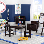 Delta Children MySize Deluxe Toy Box, Dark Chocolate