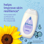 Johnson's Daily Moisturizing 2-in-1 Body Wash and Shampoo for Dry, Sensitive Skin, Lightly Scented, Tear-Free, Hypoallergenic, 13.6 fl. oz