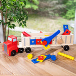 Melissa & Doug Big Rig Truck Wooden Building Set (22 pcs)