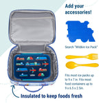 Wildkin Kids Insulated Lunch Box, Keeps Food Hot or Cold, BPA-Free with Mesh Pockets & Easy-Clean Lining – Ideal for School, Travel & Daycare – On the Go