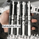 MOZXIRZ 4 Pcs Cute Retractable Pens Bowknot Gel Pens 0.5mm Fine Point Black Ink Smooth Writing Pen Office School Supplies Cartoon Kawaii White Pen for Women Girls (White)