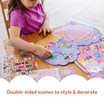 Melissa & Doug Puffy Sticker Activity Books Set of 3 – Dress-Up, Princess & Mermaid, with 208 Reusable Stickers and Fold-Out Scenes, Mess-Free Travel Toys for Kids Ages 4+ - FSC Certified