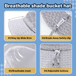 FUOITA UPF 50+ Baby Sun hat Baby Bucket hat with Strings Summer Sun Protection Infant Sun hat for Kids Orange