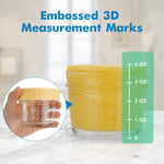 WILLDAN Glass Baby Food Storage Jars w/Lids (4 oz, 24 Pack Set) Snack, Puree, Reusable Small Containers, Breast Milk, Fridge or Freezer, Microwave & Dishwasher Safe, Essential Must Have for Infants