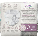Bambo Nature Premium Eco-Friendly Baby Diapers, Size 2 (7-13 Lbs), 32 Count