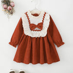 Kucnuzki Little Girls Cute Clothes Dresses Casual Long Sleeve Dresses Toddler Outfit Fall Winter Baby Girl Clothes 18-24 Months
