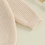 Kupretty Toddler Baby Girl Boy Cardigan Sweater Fall Winter Clothes Infant Chunky Knitted Button Down Knit Jacket Knitwear (Beige, 6-12 Months)
