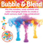 Creativity for Kids Soap Noodles Bath Art Studio – Bath Crayons, Soap Paint, Color Fizz & Confetti with Mold-Free Rubber Duck | Washable Bathtub Art & Sensory Toy Set for Toddlers and Kids (Ages 3+)