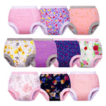 BIG ELEPHANT Baby Girls Training Underwear, Toddler Cotton Potty Training Pants Soft Absorbent, 4T Pink