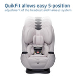 Maxi-Cosi Pria Max 3-in-1 Convertible Car Seat, Infant to Toddler Car Seat, ClipQuick Magnetic Chest Clip, Quick-Install Latch, Machine-Washable Cover, 5-100 lbs, Oyster Shell