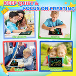 4 Pack LCD Writing Tablet for Kids, Travel Toys for Toddlers 8.5 Inch Doodle Writing Board Drawing Pad,Classroom Quiet Preschool Activities Educational Toy Gift for Toddler Boy Age 3 4 5 6