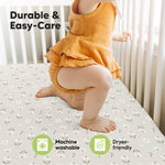 KeaBabies 2-Pack Baby Crib Sheets for Boys, Girls - 52x28 Viscose Derived from Bamboo Toddler Bed Sheets Neutral, Fitted Crib Mattress Cover for Standard Baby Bedding, Soft & Cozy (Daisies)