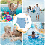 HECCEI Baby Swim Diapers (Blue, 6-12 Months)
