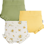 Gerber Baby Girls' 3-Pack Bubble Shorts