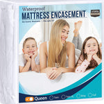Utopia Bedding Zippered Mattress Encasement Queen, 100% Waterproof Bed Bug and Dust Mite Proof Mattress Protector, Absorbent Six-Sided Mattress Cover