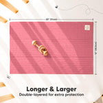 KeaBabies Organic Cotton Burp Cloths Baby Girl, Boy - 6-Pack Large Burping Clothes for Babies, Spit Up Rags, Super Soft & Absorbent Newborn Wash Towels, Gender Neutral, Non-Shrink (Stria, Rosewood)