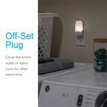GE LED Night Light, Plug-in, Dusk to Dawn Sensor, Warm White, Ambient Lighting, Ideal Kids Adults Nightlight for Bedroom, Bathroom, Nursery, Hallway, Kitchen, 30966, 2 Pack