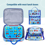 Wildkin Reusable Food Container for Kids – Airtight, Leak Resistant, Dishwasher Safe - Trains, Planes & Trucks