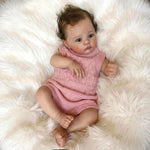 Zero Pam Reborn Baby Dolls Silicone Full Body-18‘’ Posable Anatomically Correct Girl, Realistic Babys Doll, Full Silicone Baby Doll, Real Life Reborn Dolls for Girls