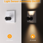 TSEXES 6 Pack LED Night Lights with Dusk to Dawn Sensor, 3000K Soft White, Plug in Wall Night Lights for Kids, Kitchen, Hallway, Bathroom, Bedroom,Non-Dimmable
