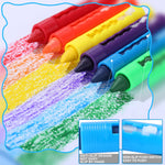 Epakh 24 Pieces Washable Crayons for Toddlers and Kids Easy Clean Colorful Crayons Shower Markers Toys Paint Art Supplies