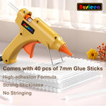 Busieea Hot Glue Gun Kit with 40 Glue Sticks, Fast Preheating Hot Melt, High Temp for School Crafts DIY Arts and Quick Home Repairs (20w)