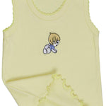 ToBeInStyle Girls' 4 Pack Ruffle Hem Tank Tops - Baby - 0-3 Months