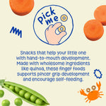 Earth's Best Organic Melty Hoops, Bite-Sized Snacks for Babies 8 Months and Up, Spring Veggie, 0.32 Ounce Individual Bags (Pack of 4)