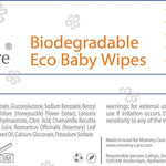 Mommy Care Organic Biodegradable Eco Friendly Baby Wipes - Sensitive Skin Natural Child Care - 1 Pack / 72 Count