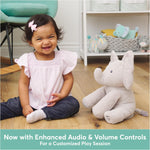 Animated Flappy The Elephant Plush, Singing Stuffed Animal Baby Toy for Ages 0 and Up, Gray, 12"