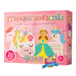 Craftikit® 20 Award-Winning Princess & Unicorn Crafts for Kids Ages 3-10 Years, All-Inclusive Toddler Arts and Craft Kits for Kids, Fun Toddler Craft Box for Girls in Preschool