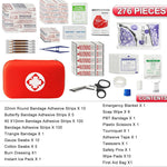 276PCS First Aid Kit Home Car Camping Hiking Emergency Supplies Small Compact Lovely Bag for School Outdoor, Basic Outdoor Essentials Survival Kit for Travel AMORNING
