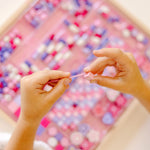 Melissa & Doug Created by Me! Sparkle & Shimmer Beads Wooden Bead Kit, 340+ Beads for Jewelry-Making