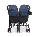 Delta Children LX Side by Side Stroller - with Recline, Storage & Compact Fold, Night Sky