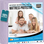 Utopia Bedding Waterproof Mattress Protector Queen Size, Premium Terry Mattress Cover 200 GSM, Breathable, Fitted Style with Stretchable Pockets (White)