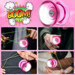 WATIEBOO P02 Responsive yoyo, Suitable for yo-yo Beginners, German Bayer PC yo yo, shatterproof and Anti-Fall, Free Professional yoyo Rope