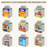 HAJOROM Play Panel for Kids Play Couch 4 PCS Childrens Play Panel for Toddler Foam Sofa (Play Couch not Included) (4 Styles)